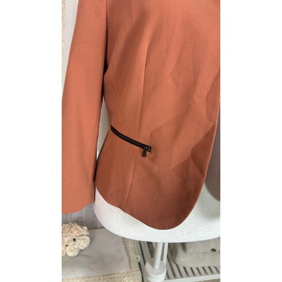 Nine West Women's Size 14 Terra Cotta Open Front Blazer Classic Style #0511 - Picture 6 of 15